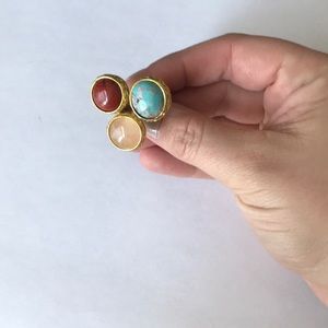 Amrita Singh Marseille 3 Stone Ring